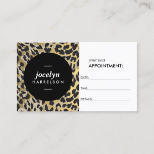Chic und stilvolle Gold Leopard Print Termin