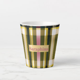 Chic und trendy grün und pink milchtasse