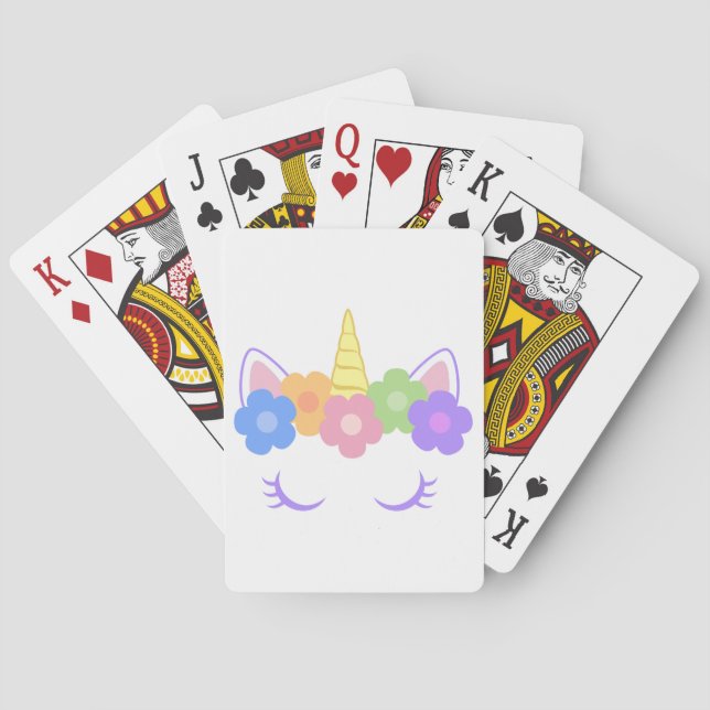 Chic Unicorn Spielkarten (Rückseite)
