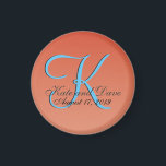 Chic Unique Red Orange Magnet<br><div class="desc">Chic einzigartig ist fantastisch,  fantasievoll,  launenhaft,  impulsiv,  whimsical,  eigenartig und eine triftige idiosynkratische. Alle Bilder und Kunstwerke © Jesterful.</div>