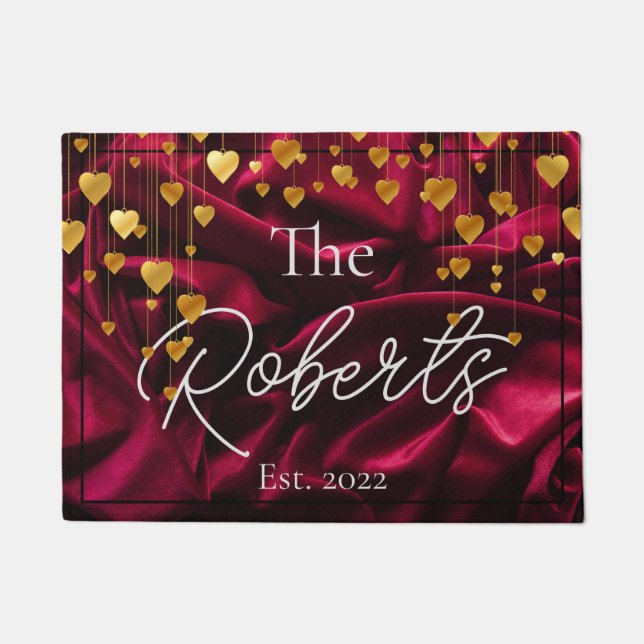 Chic Velvet Gold Housewarming | Neue Zuhause | Beg Fußmatte (Vorderseite)