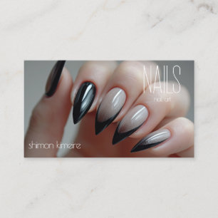 Chic verzauberte Nagelkunst Maniküre Treue  Visitenkarte