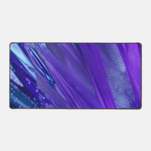 Chic Vibranly Lila floral Abstrakt Moderne Schreibtischunterlage