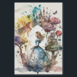 Chic Vintag Alice im Wunderland Decoupage Seidenpapier<br><div class="desc">Sweet Alice steckt in Wonderland fest</div>