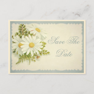 Chic Vintag Daisies Save the Date 50.