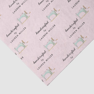 Chic Vintage Nähmaschine Handgefertigt Seidenpapier