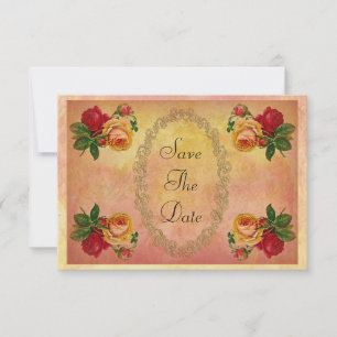 Chic Vintage Rose 50. Geburtstag Save the Date