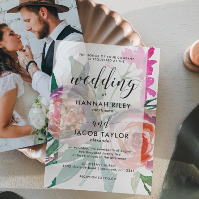 Chic Watercolor Floral Wedding (Von Creator hochgeladen)