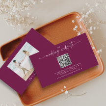 Chic Wedding Website QR Code Foto Reponate