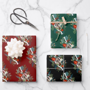 Chic Welpen Freude Weihnachtsfeiertag Geschenkpapier Set