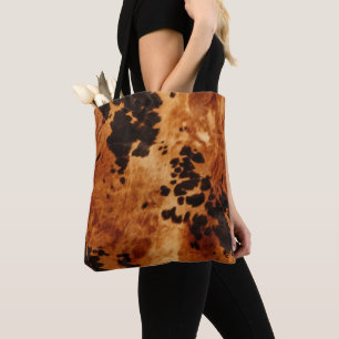 Chic Western Brown Cowhide