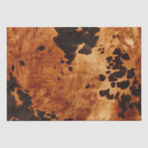 Chic Western Brown Cowhide Seidenpapier