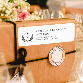 Chic Whimsical Vintag Floral Hochzeitsadress