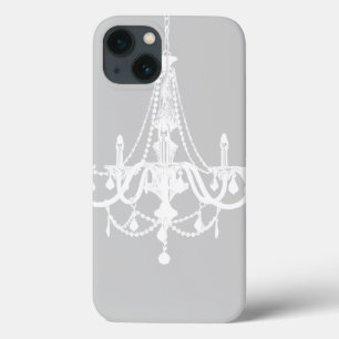 Chic White and Gray Chandelier Case-Mate iPhone Hülle