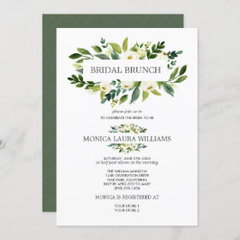Chic White Bloom | Bridal Brunch Wedding Einladung