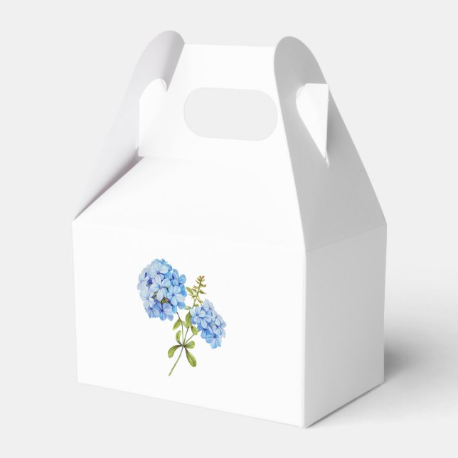 Chic White & Blue Hydrangea Event Hochzeit Geschenkschachtel (Vorderseite)