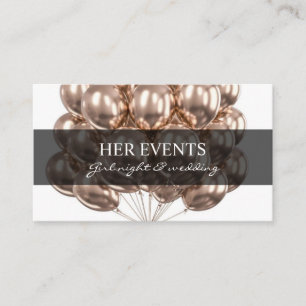 Chic White Design Cards für Event Manager Visitenkarte