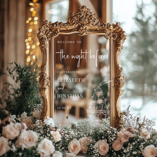 Chic White Probe Dinner Mirror Willkommenszeichen Fensteraufkleber (Von Creator hochgeladen)