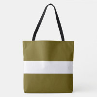 Chic Wide Golden Olive Weiß Nahtlose Streifen