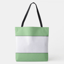 Chic Wide Outfits White Light Green Edge Streifen