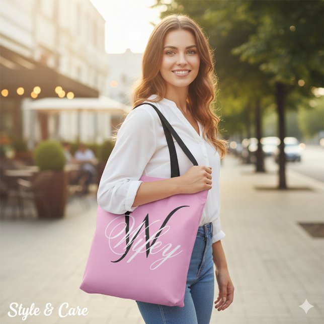 Chic Wifey Personalisierte Monogramm-Tasche (Chic Wifey Personalized Monogram Tote Bag)