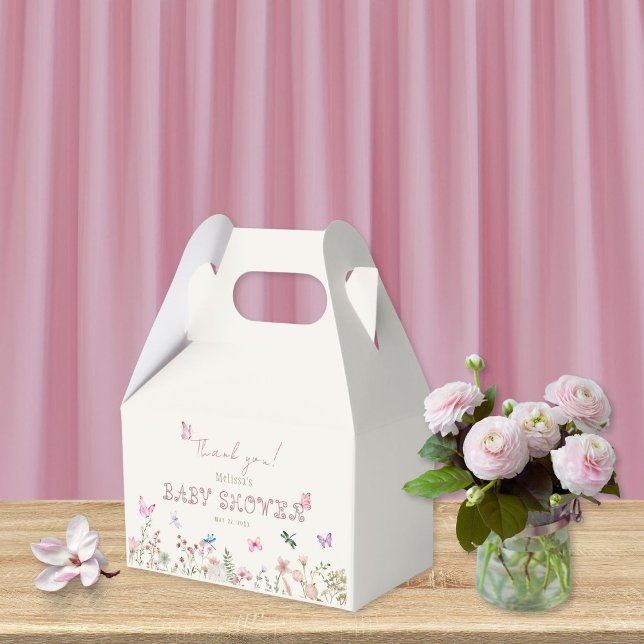 Chic Wildblume Girl Baby Dusche Vielen Dank Geschenkschachtel (Von Creator hochgeladen)