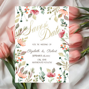 Chic Wildblume Save the Date