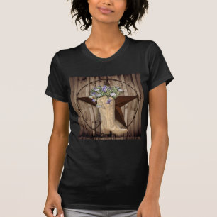 Chic Wildblume Texas Star Western Country Cowgirl T-Shirt