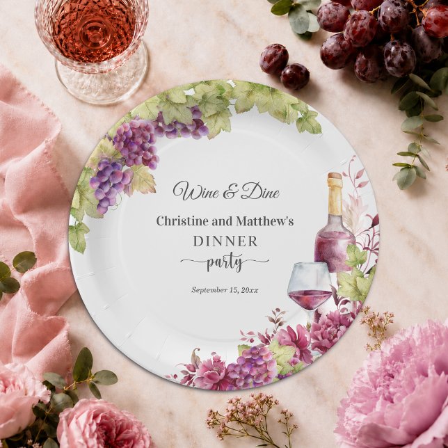 Chic Wine and Dine Abendgesellschaft Pappteller (Von Creator hochgeladen)