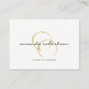 Chic Wine Stain Visitenkarte