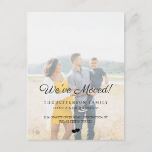 Chic wir bewegten Imitate Vellum-Effekt-Foto beweg Ankündigungspostkarte