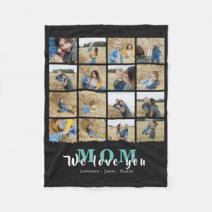 Chic Wir Liebe Sie Mama Mütter Tag 16 FotoCollage Fleecedecke