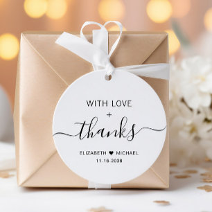 Chic With Love Hochzeit Danke Geschenkanhänger