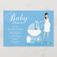 Chic Women Baby Showeinladung - Junge