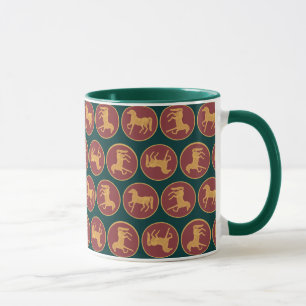 Chic Year of the Horse Ringer Tasse, Dunkelgrün Tasse