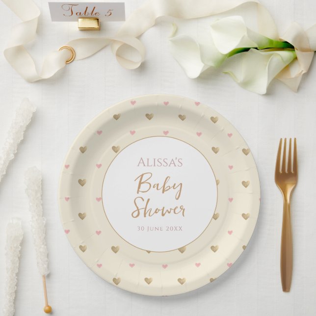 Chic Yellow Baby Dusche Pappteller (Hochzeit)