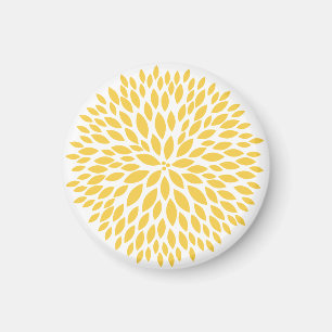 Chic Yellow Blume Magnet