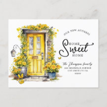 Chic Yellow Floral Door Zuhause Sweet Zuhause Movi