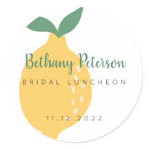 Chic Yellow Lemon Brautparty Luncheon