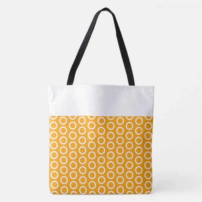 Chic Yellow Tile Art Muster Farbblock (Vorderseite)