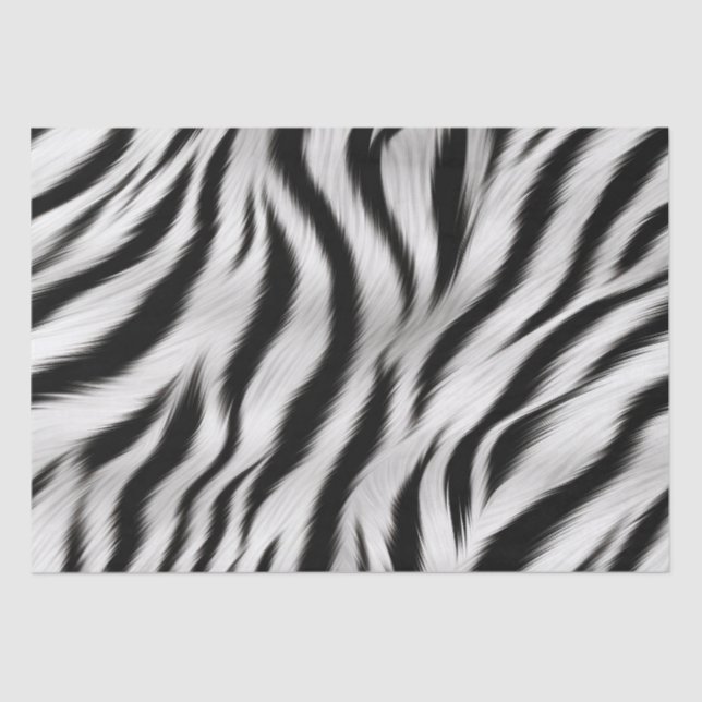 Chic Zebra Animal Print Brautparty Seidenpapier (Vorderseite)