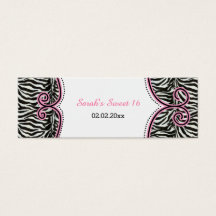Chic Zebra Print Pink Personalisierte Geschenktast