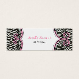 Chic Zebra Print Pink Personalisierte Geschenktast