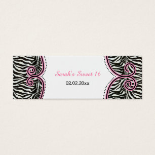 Chic Zebra Print Pink Personalisierte Geschenktast