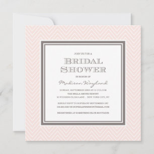 CHIC ZICKZACK BRIDAL SHOWING INVITATION EINLADUNG