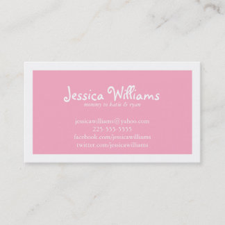 Chic Zickzack Telefonnummerkarte