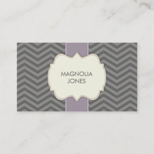 Chic Zickzack Vintage Berufliche Visitenkarte