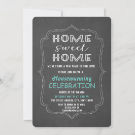 Chic Zuhause Sweet Zuhause Chalk Housewarming Part Einladung