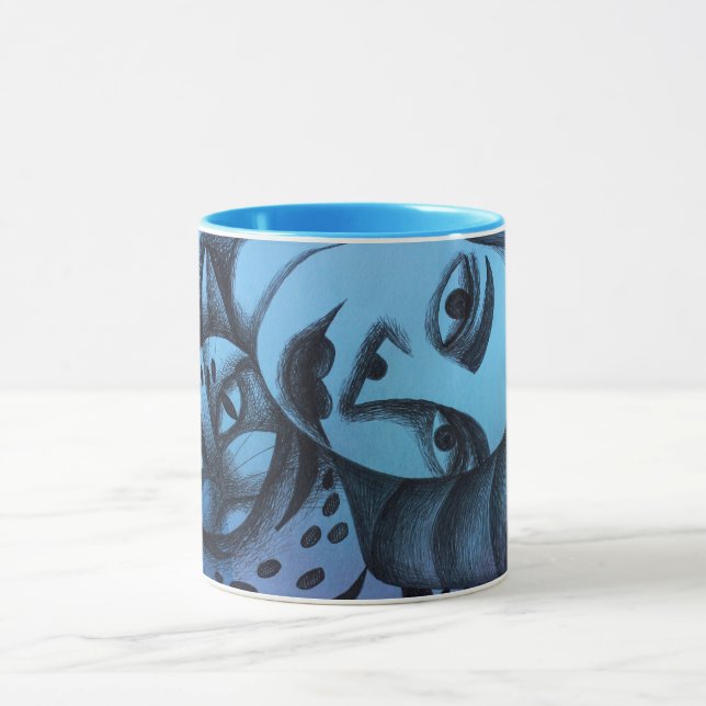 Chica y su gato tasse (Zentrum)