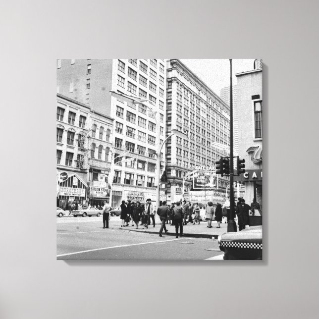 Chicago 1967 Staat und Theater Leinwanddruck (Vorderseite)